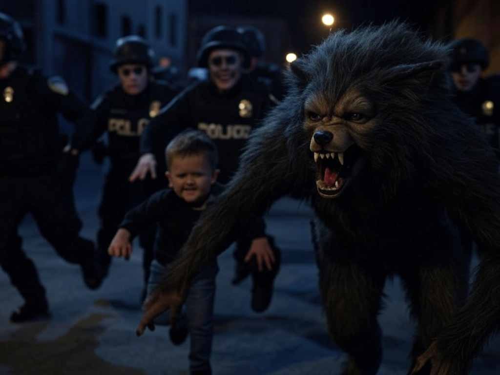 Hasbulla se une a la polisia darks en la persecución del hombre lobo